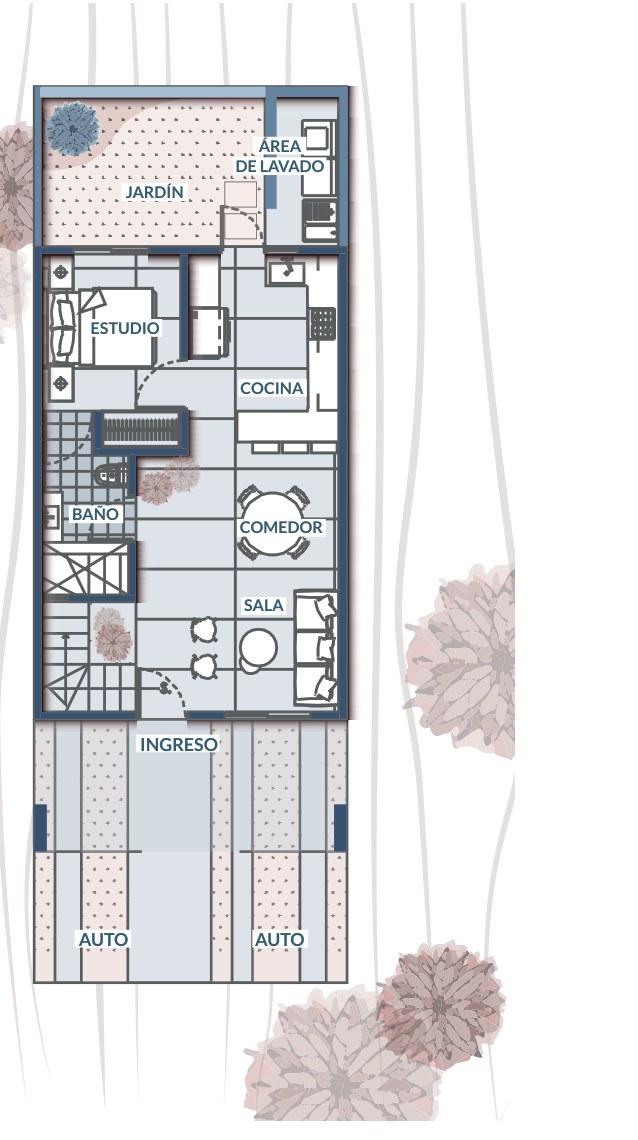 Plano Planta baja de Casa 122