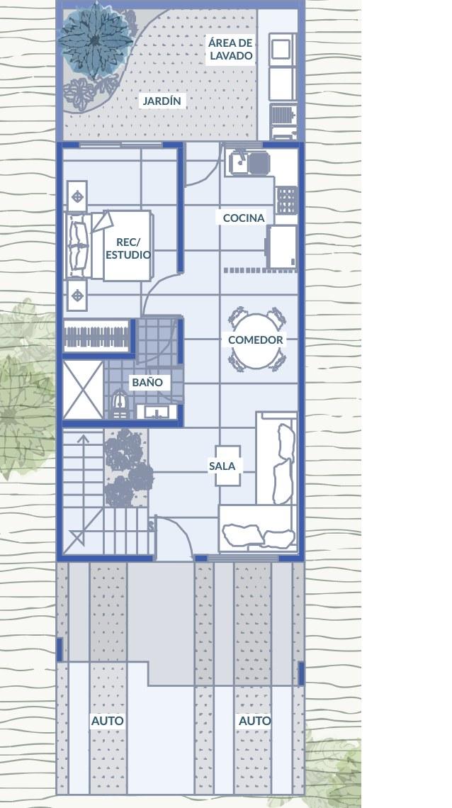 Plano Planta baja de Casa 34